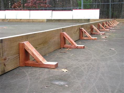 metal brackets backyard hockey|backyard ice rink parts.